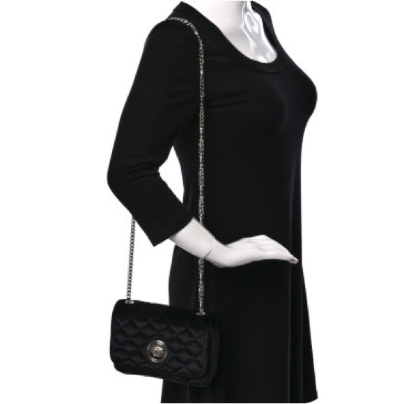 One day SALE!! Versace La Medusa icon velvet leather quilted crossbody bag NEW - Picture 9 of 9